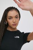 Футболка The North Face жіночий колір чорний NF0A55AOJK31-JK31