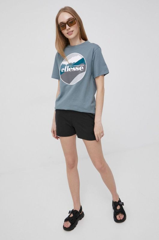 Шорти Ellesse жіночі колір чорний однотонні середня посадка фото 2