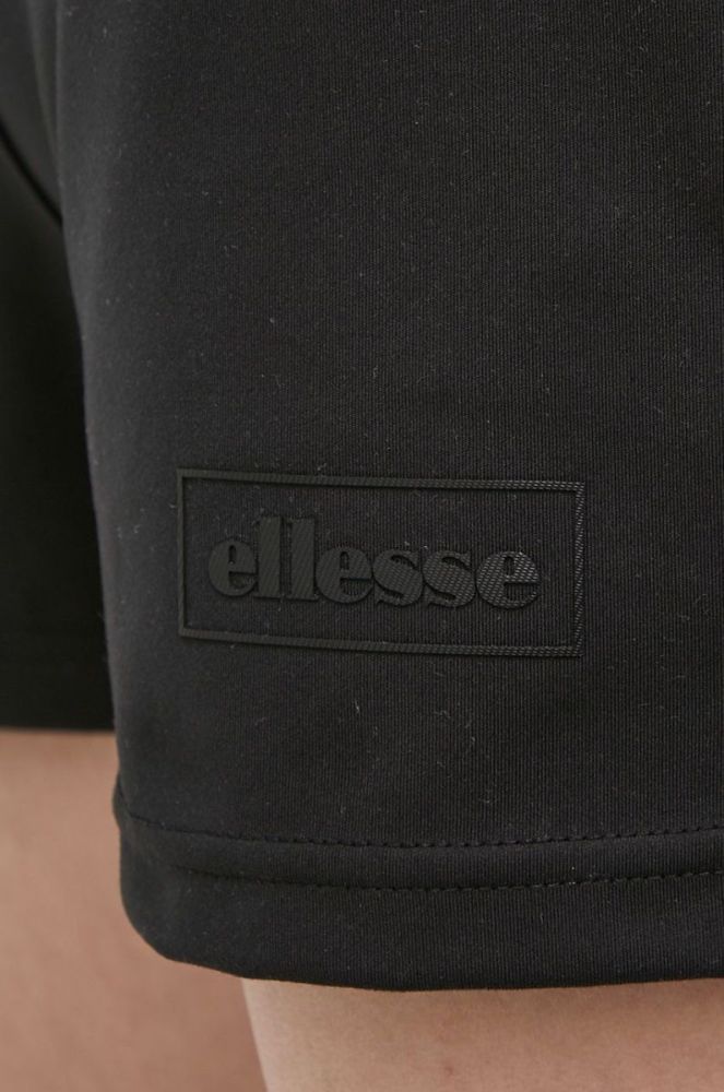 Шорти Ellesse жіночі колір чорний однотонні середня посадка фото 4