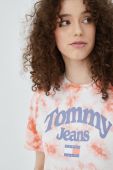Бавовняна футболка Tommy Jeans колір рожевий (2413768)