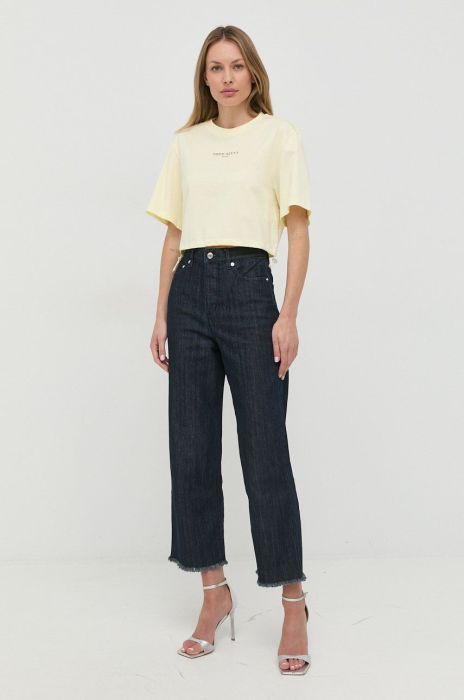 Бавовняна футболка Miss Sixty колір жовтий (2448439)