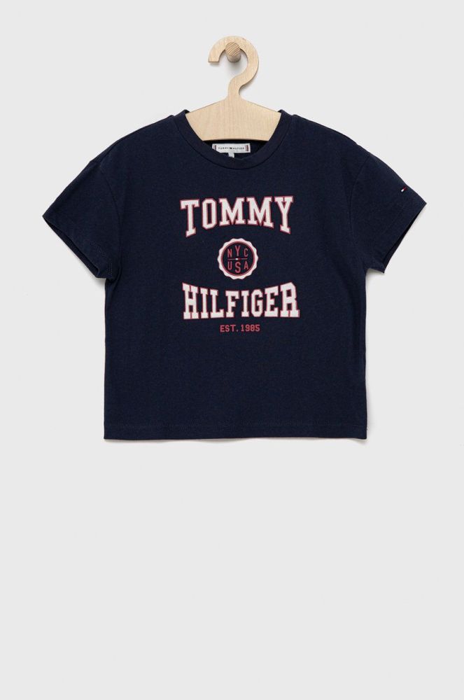 Дитяча футболка Tommy Hilfiger колір синій (2056802)