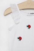 Дитячий топ Desigual колір білий