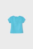 Дитяча бавовняна футболка Mayoral колір бірюзовий (1983156)