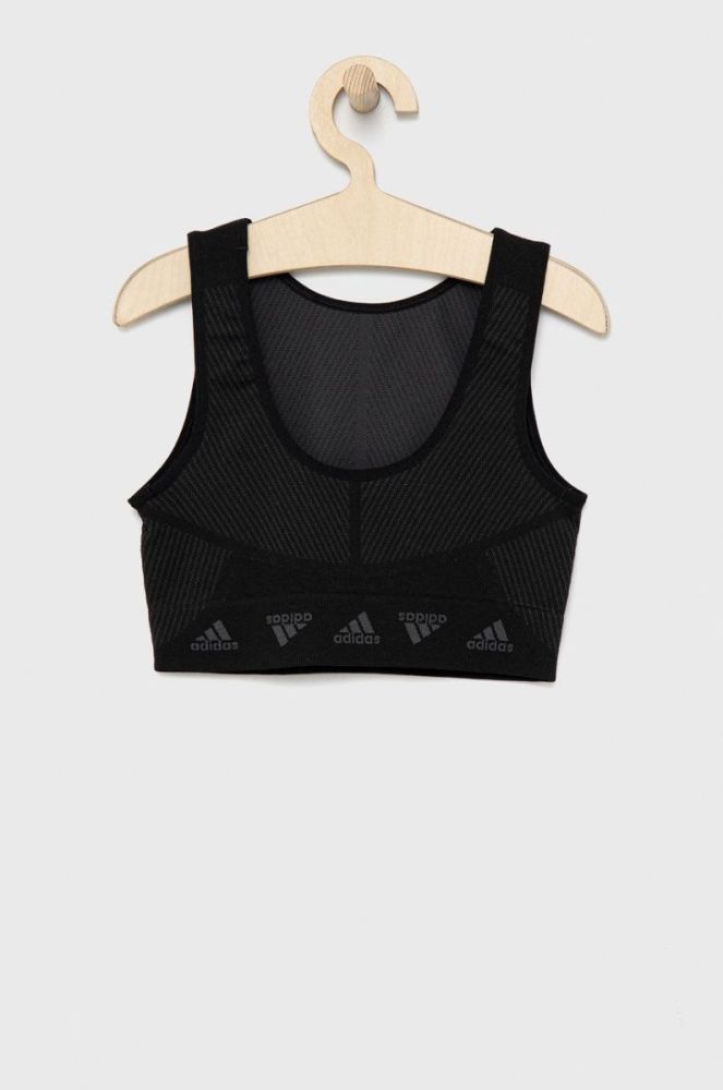 Дитячий топ adidas Performance HB0453 колір чорний фото 2