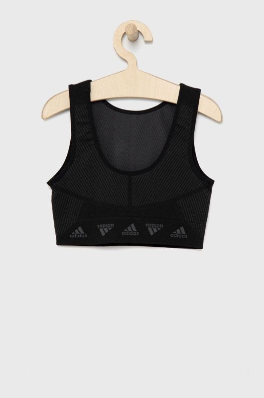 Дитячий топ adidas Performance HB0453 колір чорний фото 2