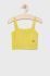 Дитячий бавовняний топ United Colors of Benetton колір жовтий (2216253)