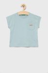 Дитяча бавовняна футболка United Colors of Benetton колір блакитний (2028956)