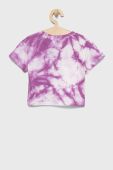 Дитяча бавовняна футболка United Colors of Benetton колір фіолетовий (2409514)