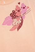 Дитячий бавовняний топ United Colors of Benetton колір рожевий (2324561)