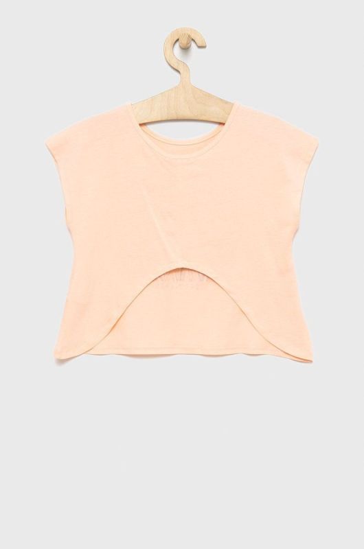 Дитяча бавовняна футболка United Colors of Benetton колір рожевий (2305893) фото 2