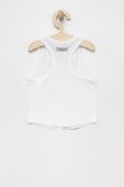 Дитячий бавовняний топ United Colors of Benetton колір білий (2324589)