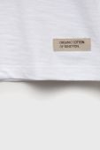 Дитяча бавовняна футболка United Colors of Benetton колір білий (2409605)