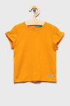 Дитяча бавовняна футболка United Colors of Benetton колір помаранчевий (2409626)