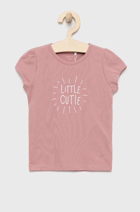 Дитяча футболка Name it колір рожевий (2422949) Дитяча футболка Name it колір рожевий (2422949)