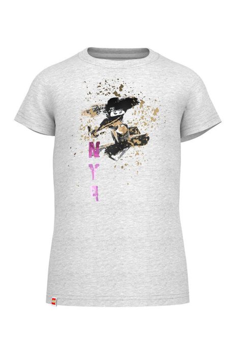 Дитяча бавовняна футболка Lego Wear колір сірий Дитяча бавовняна футболка Lego Wear колір сірий