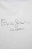 Дитяча бавовняна футболка Pepe Jeans колір білий (2176305) Дитяча бавовняна футболка Pepe Jeans колір білий (2176305)