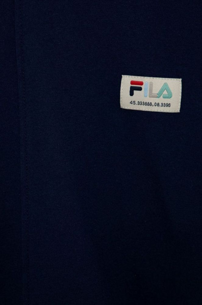 Дитяча бавовняна футболка Fila колір синій (2156983) фото 3
