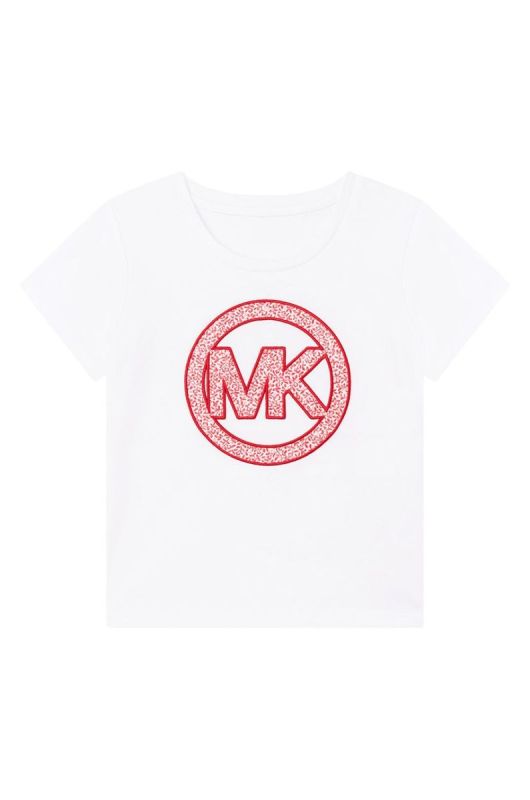 Дитяча бавовняна футболка Michael Kors колір білий (2195008)