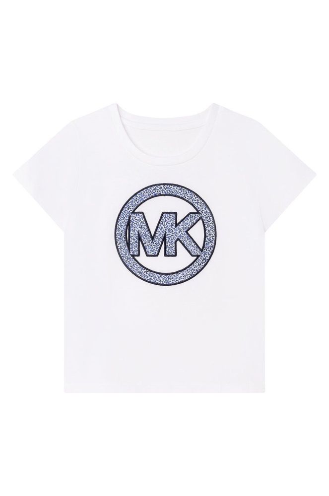 Дитяча бавовняна футболка Michael Kors колір синій (2195012)