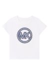 Дитяча бавовняна футболка Michael Kors колір синій (2195022)