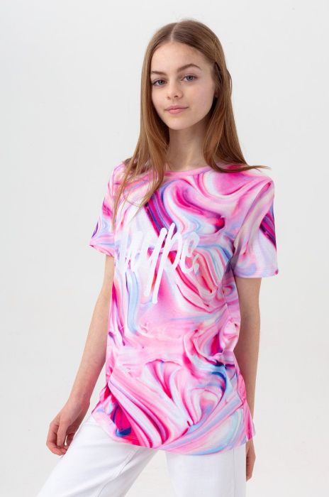 Дитяча футболка Hype колір рожевий Дитяча футболка Hype колір рожевий