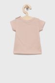 Дитяча бавовняна футболка United Colors of Benetton колір рожевий з принтом (2101022)