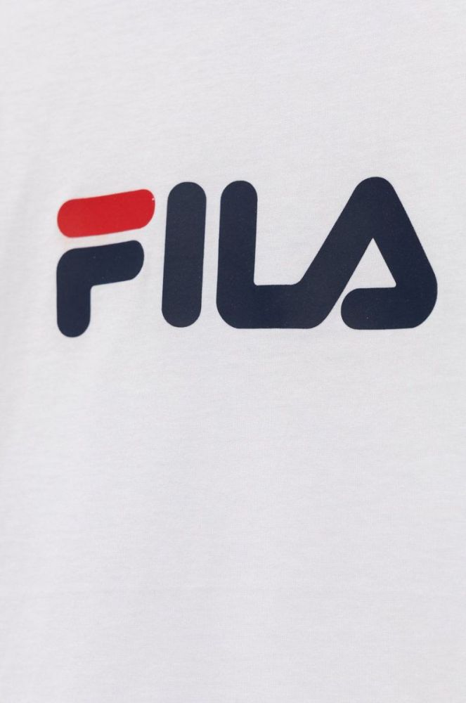Дитяча бавовняна футболка Fila колір білий з принтом (2074605) фото 3