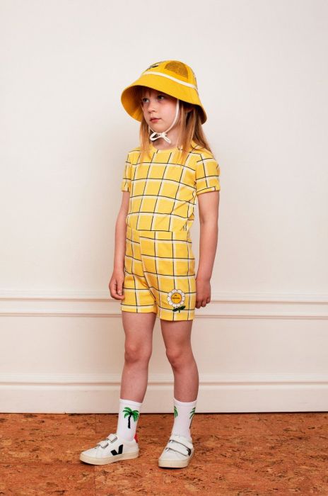 Дитяча бавовняна футболка Mini Rodini колір жовтий з принтом (2233436) Дитяча бавовняна футболка Mini Rodini колір жовтий з принтом (2233436)