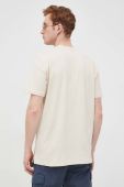 Бавовняна футболка Selected Homme колір бежевий однотонний