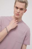 Футболка Jack & Jones чоловічий колір рожевий однотонний