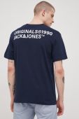 Бавовняна футболка Jack & Jones колір синій з принтом (2339758)