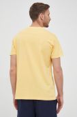 Бавовняна футболка Guess колір жовтий з аплікацією