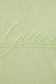Бавовняна футболка Guess колір зелений з аплікацією (2149422)