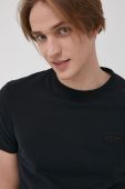 Бавовняна футболка Superdry колір чорний однотонний (2123346)