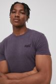 Бавовняна футболка Superdry колір фіолетовий однотонний (2123026)