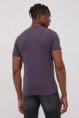 Бавовняна футболка Superdry колір фіолетовий однотонний (2123026)