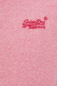 Бавовняна футболка Superdry колір рожевий однотонний