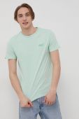 Бавовняна футболка Superdry колір зелений меланж (2123361)