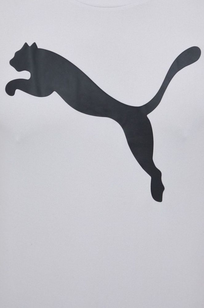 Тренувальна футболка Puma Active Big Logo 586724 колір сірий з принтом фото 4