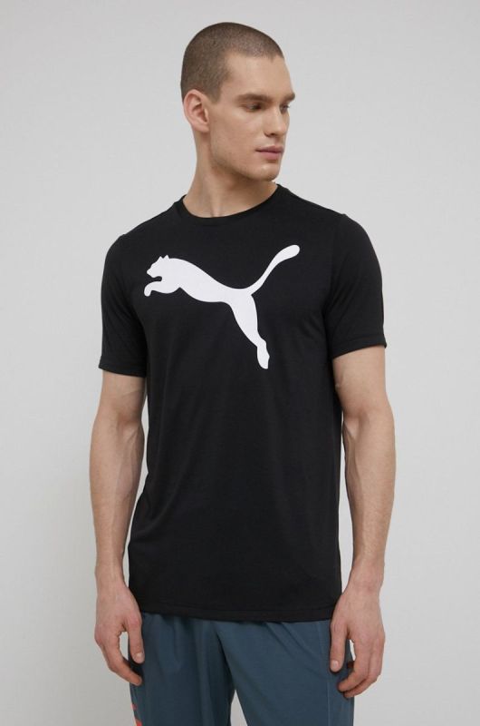 Тренувальна футболка Puma Active Big Logo 586724 колір чорний з принтом фото 2
