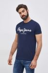 Футболка Pepe Jeans Original Stretch чоловіча колір синій з принтом