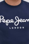 Футболка Pepe Jeans Original Stretch чоловіча колір синій з принтом