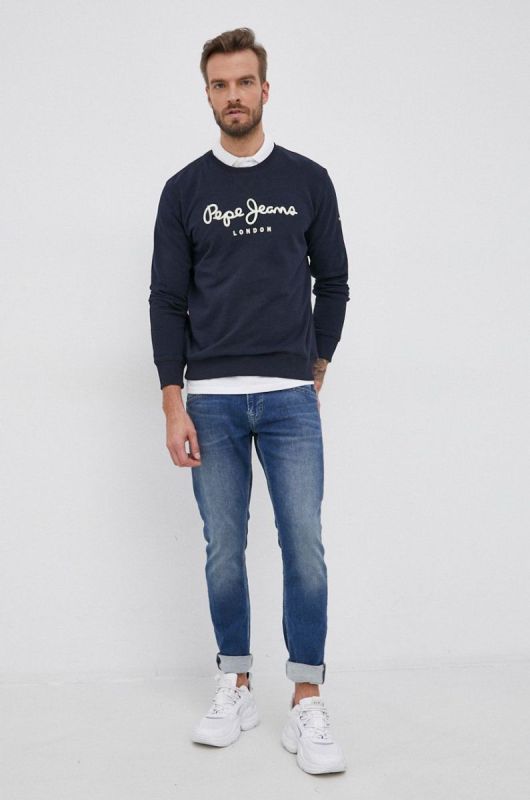 Бавовняне поло Pepe Jeans Vincent колір білий гладкий фото 2