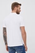Бавовняне поло Pepe Jeans Vincent колір білий гладкий
