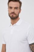 Бавовняне поло Pepe Jeans Vincent колір білий гладкий