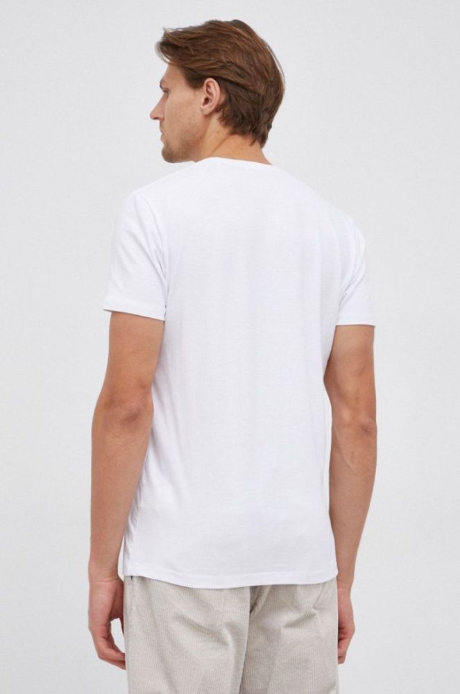 Футболка Pepe Jeans Original Stretch колір білий з принтом фото 3