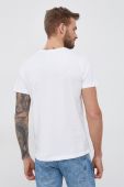 Бавовняна футболка Pepe Jeans Eggo N колір білий гладкий