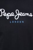Бавовняна футболка Pepe Jeans Eggo колір чорний з принтом