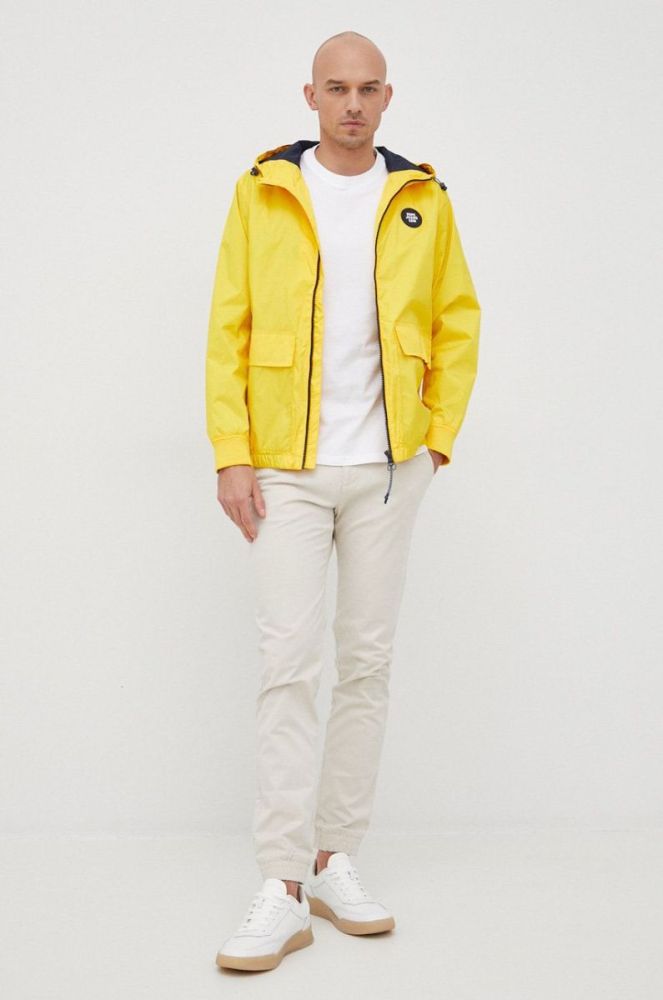 Бавовняна футболка Woolrich колір білий з принтом CFWOTE0065MRUT2926-8041 фото 5